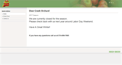 Desktop Screenshot of deercreekorchard.com
